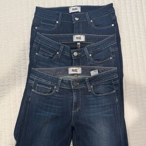 PAIGE Women's Skinny Jeans Bundle 27, 28, 28